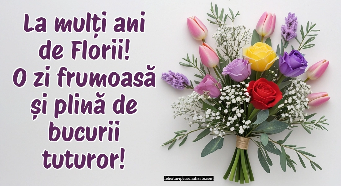 Imagini frumoase cu urări de Florii: Flori