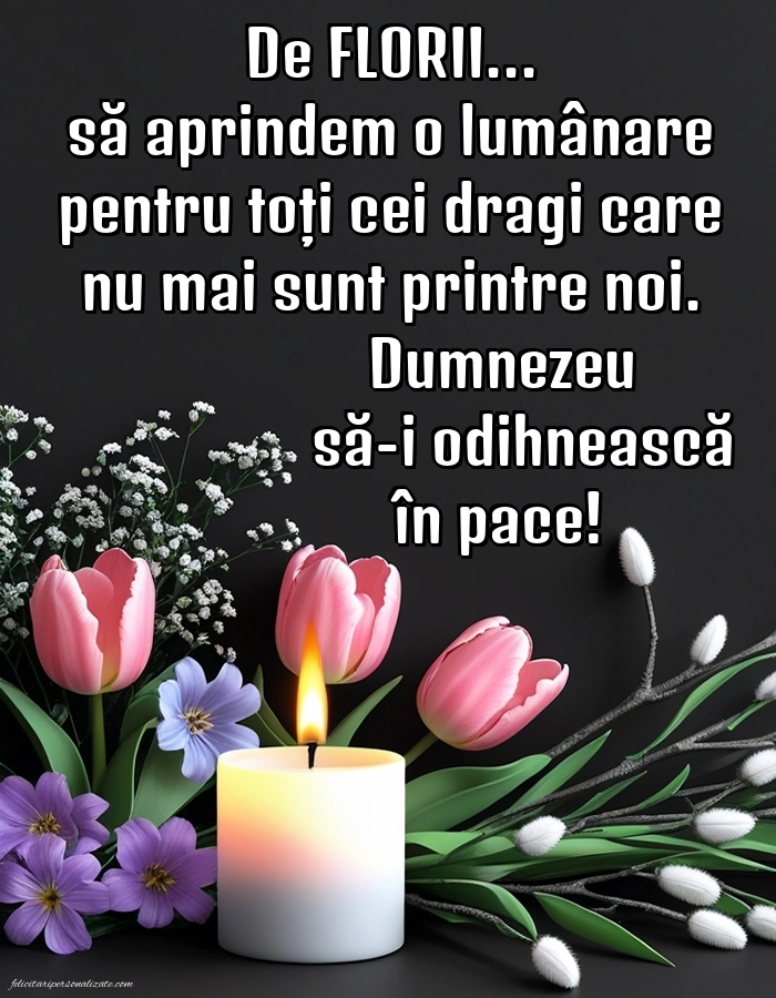 Imagini de Florii pentru facebook: Lumânari (Comemorare)