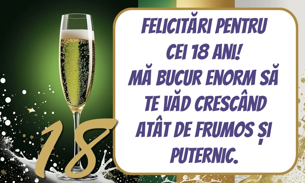 Imagini cu Felicitări de 18 Ani pentru Nepot: Șampanie
