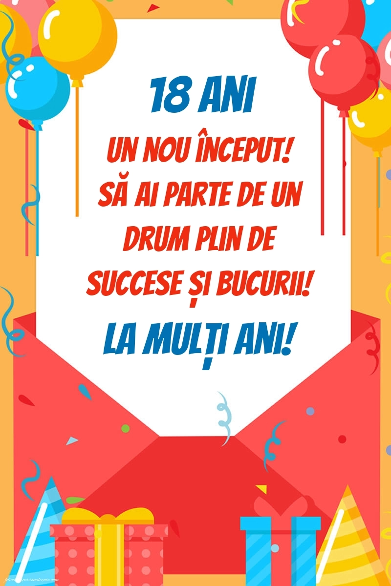 Imagini cu Felicitări de 18 Ani pentru Nepot: Baloane și Cadouri
