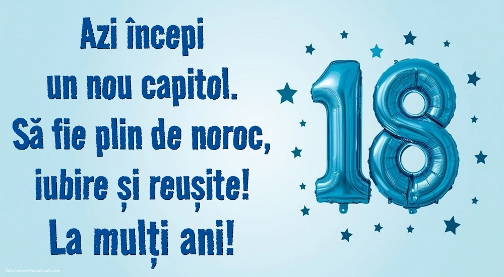 Imagini cu Felicitări de 18 Ani pentru Nepot: Baloane