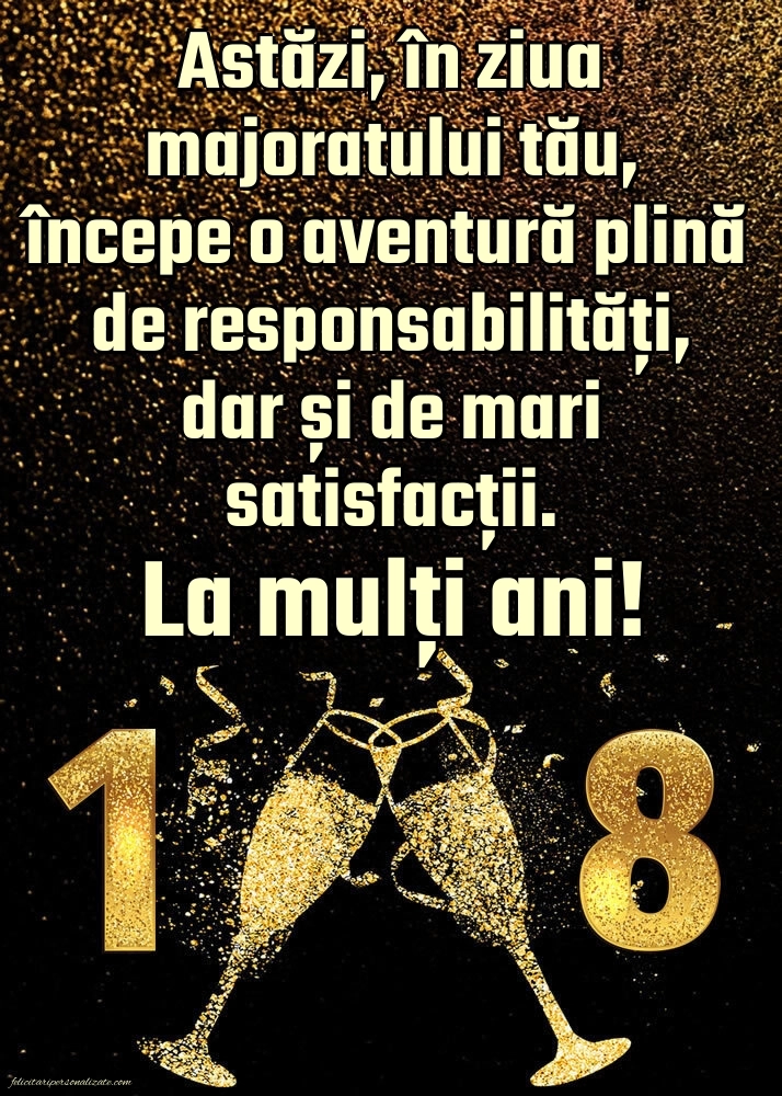 Imagini cu Felicitări de 18 Ani pentru Nepot: Șampanie