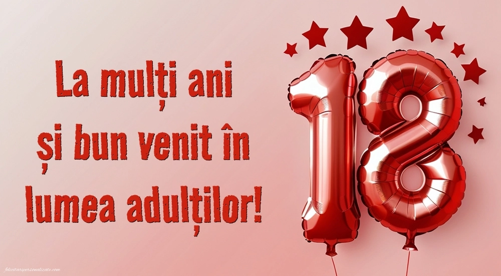 Cele mai frumoase imagini cu La Mulți Ani 18 ani: Baloane