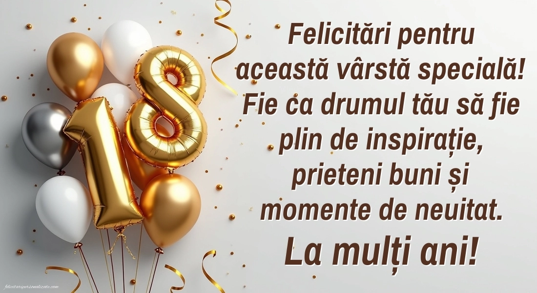Imagini cu Urări de La Mulți Ani de Majorat: Baloane