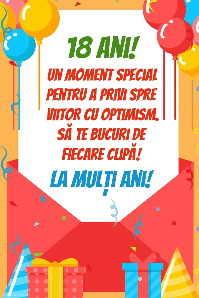 Imagini cu Urări de La Mulți Ani de Majorat: Baloane și Cadouri