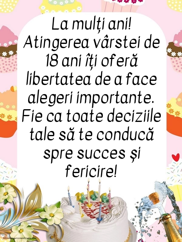 Cele mai frumoase imagini cu La Mulți Ani 18 ani: Șampanie și tort
