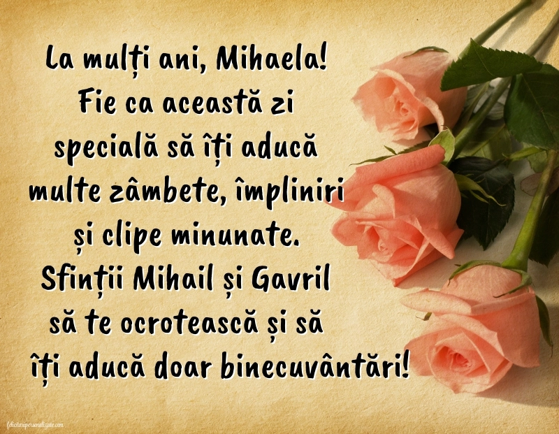 Imagini cu mesaje de Sfinții Mihail și Gavril - 8 Noiembrie 2025: Flori