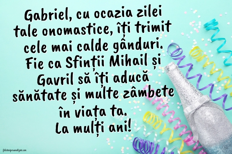 Imagini cu mesaje de Sfinții Mihail și Gavril - 8 Noiembrie 2025: Șampanie și confetti