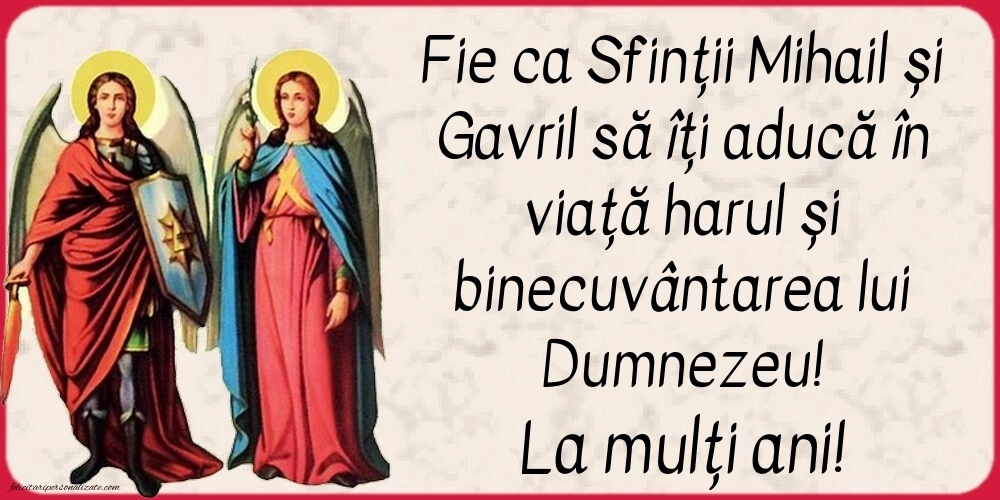 Imagini de la mulți ani de Sf. Mihail și Gavril: Sf. Mihail și Gavril