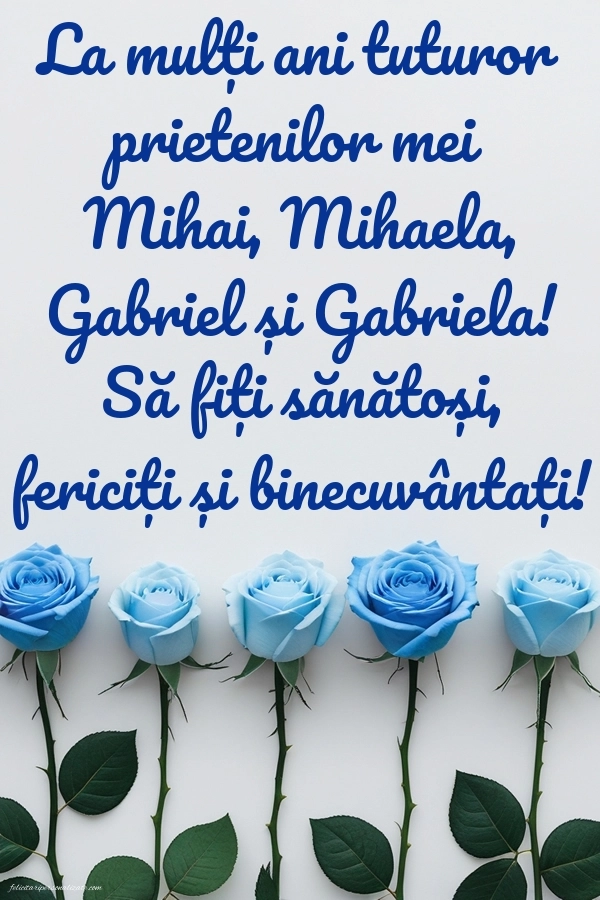 Imagini cu urări frumoase de Sfinții Mihail și Gavril: Trandafiri