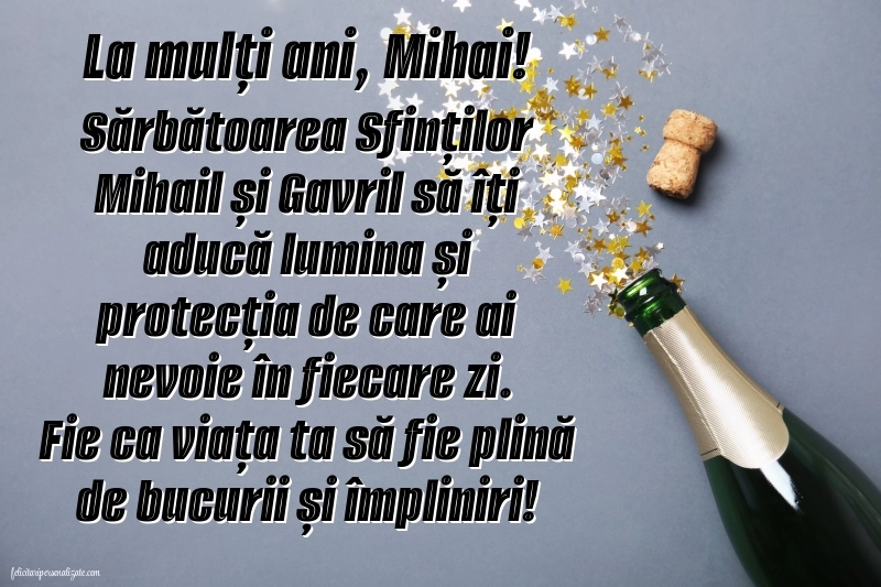 Cele mai frumoase imagini cu mesaje de Sfinții Mihail și Gavril pentru Facebook sau Whatsapp: Șampanie și confetti