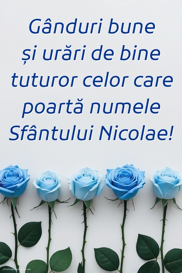 Imagini de la mulți ani de Sfântul Nicolae: Trandafiri