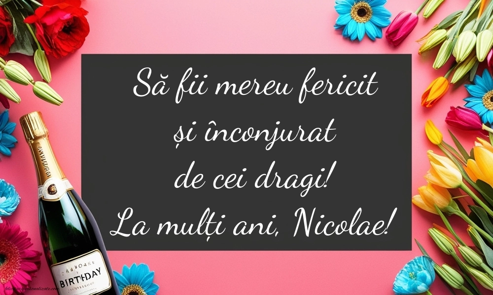 Imagini de la mulți ani de Sfântul Nicolae: Șampanie