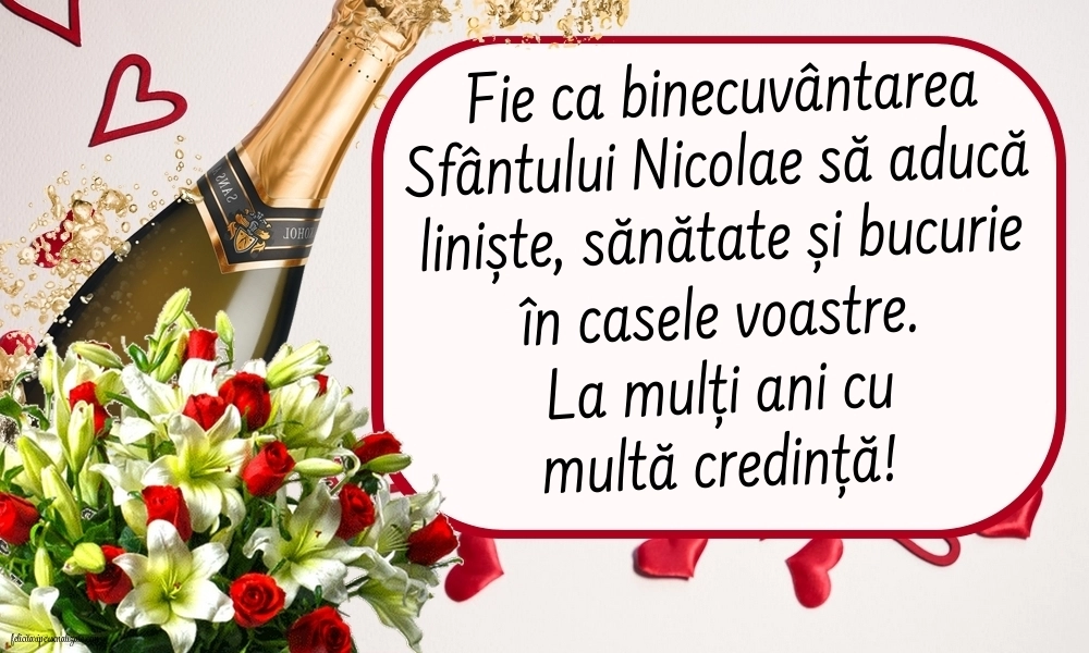 Imagini de la mulți ani de Sfântul Nicolae: Flori