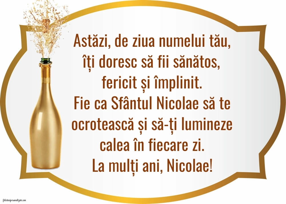 Imagini cu mesaje de Sfântul Nicolae - 6 Decembrie 2025: Șampanie