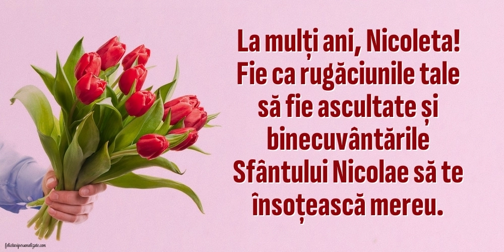 Imagini de la mulți ani de Sfântul Nicolae: Flori