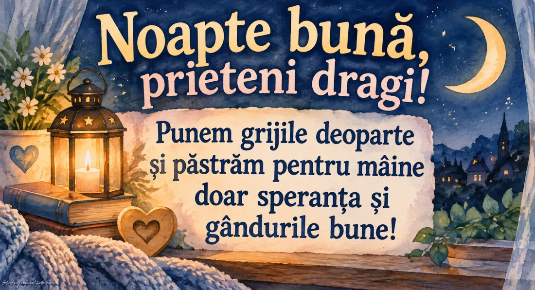 Imagini cu mesaje de Noapte bună: 