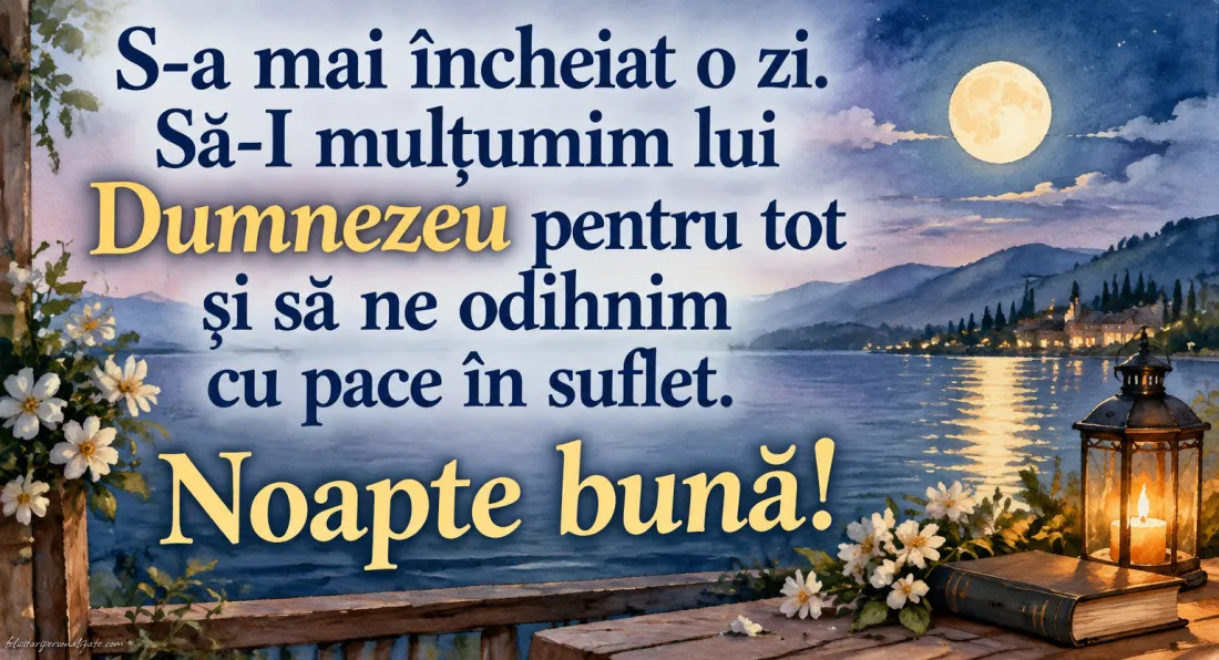 Imagini cu mesaje de Noapte bună: 
