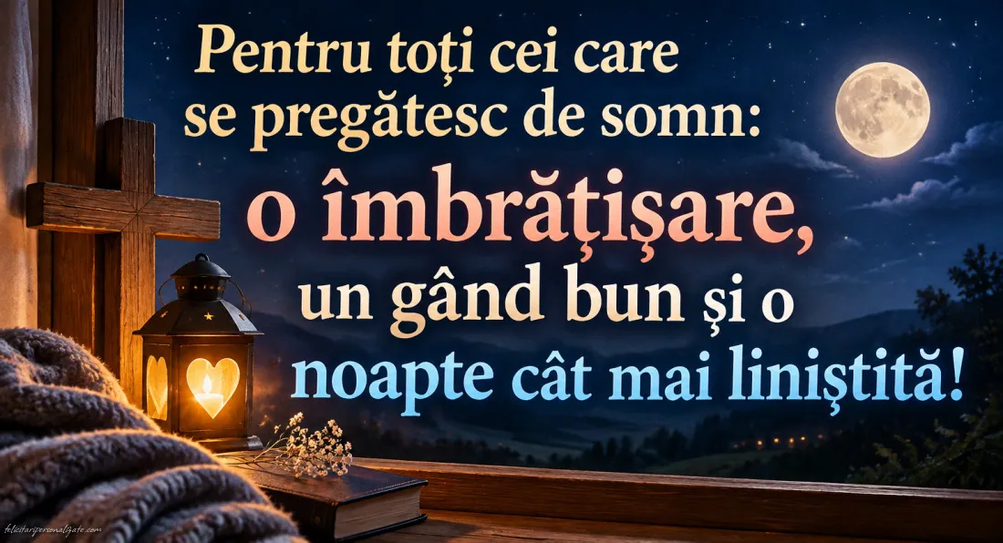 Imagini cu mesaje de Noapte bună: 