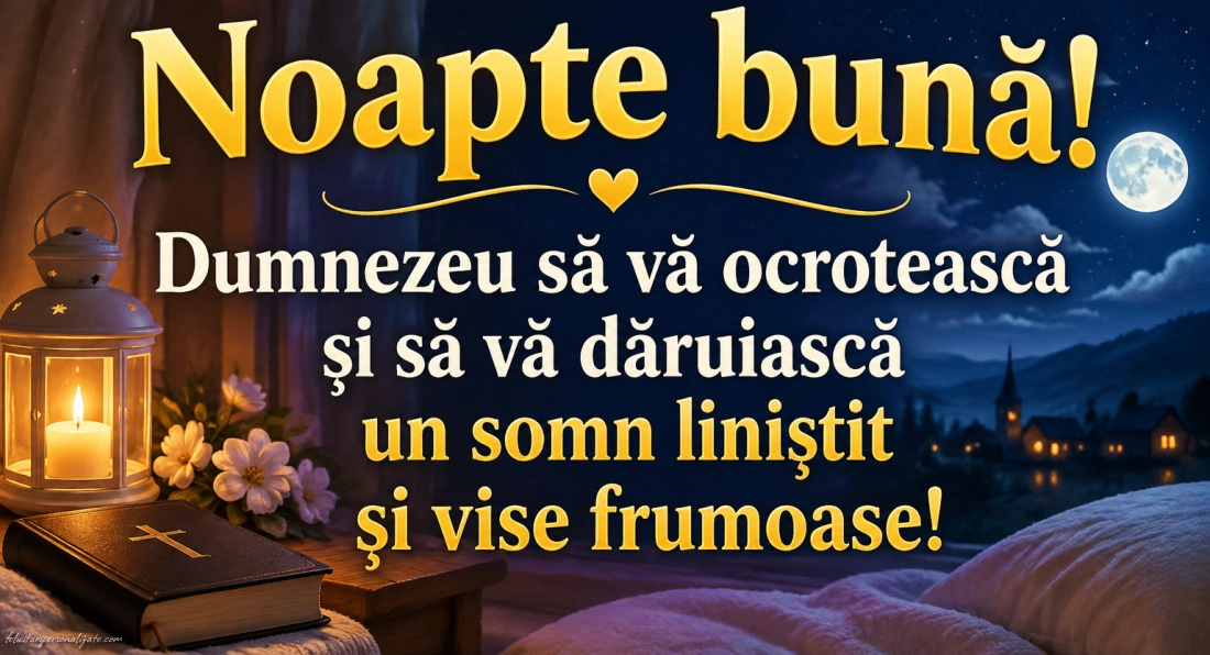 Imagini cu mesaje de Noapte bună: 