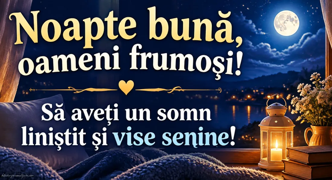 Imagini cu mesaje de Noapte bună: 