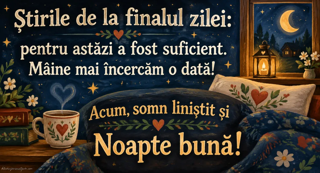 Imagini cu mesaje de Noapte bună: 