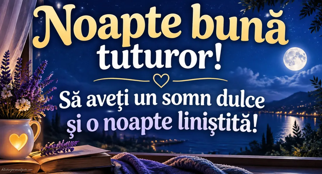 Imagini cu mesaje de Noapte bună: 