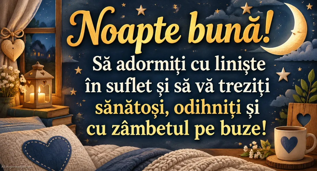 Imagini cu mesaje de Noapte bună: 