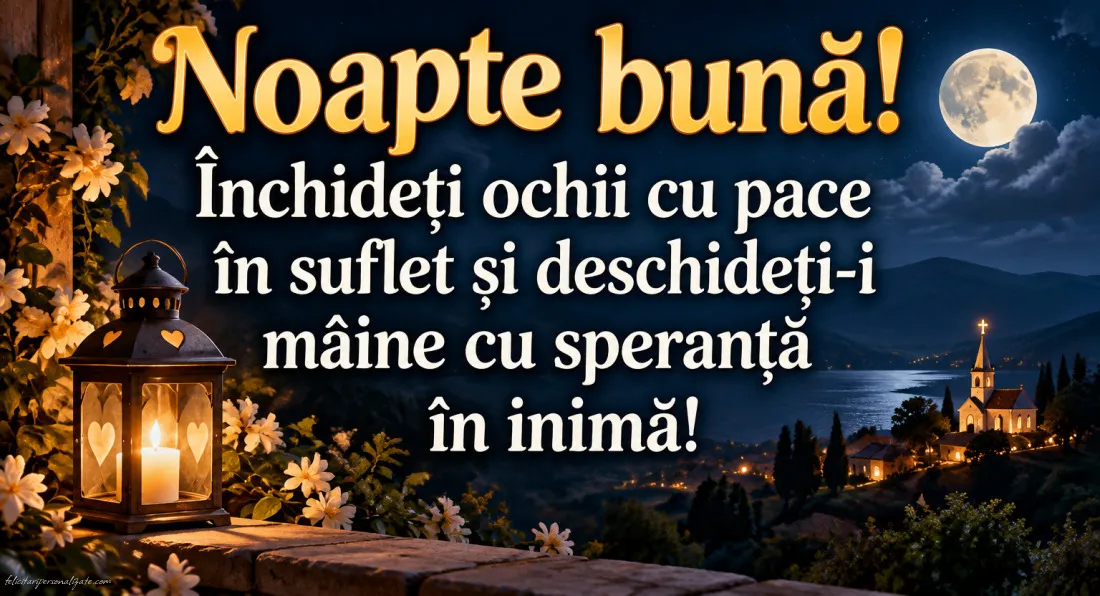 Imagini cu mesaje de Noapte bună: 