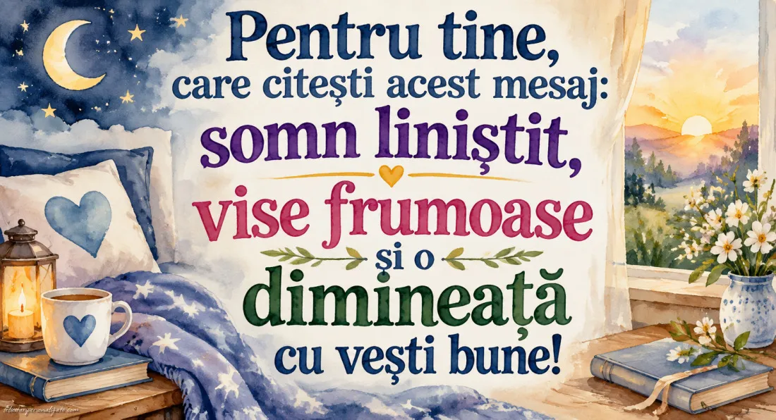 Imagini cu mesaje de Noapte bună: 