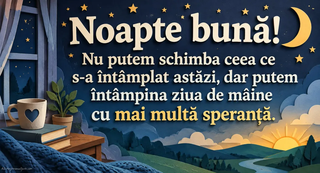 Imagini cu mesaje de Noapte bună: 