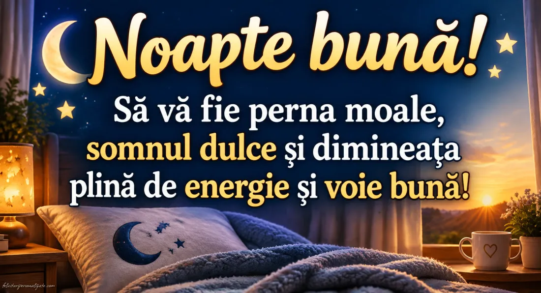 Imagini cu mesaje de Noapte bună: 