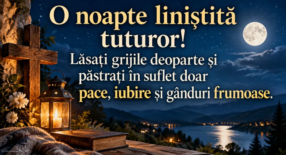 Imagini cu mesaje de Noapte bună: 
