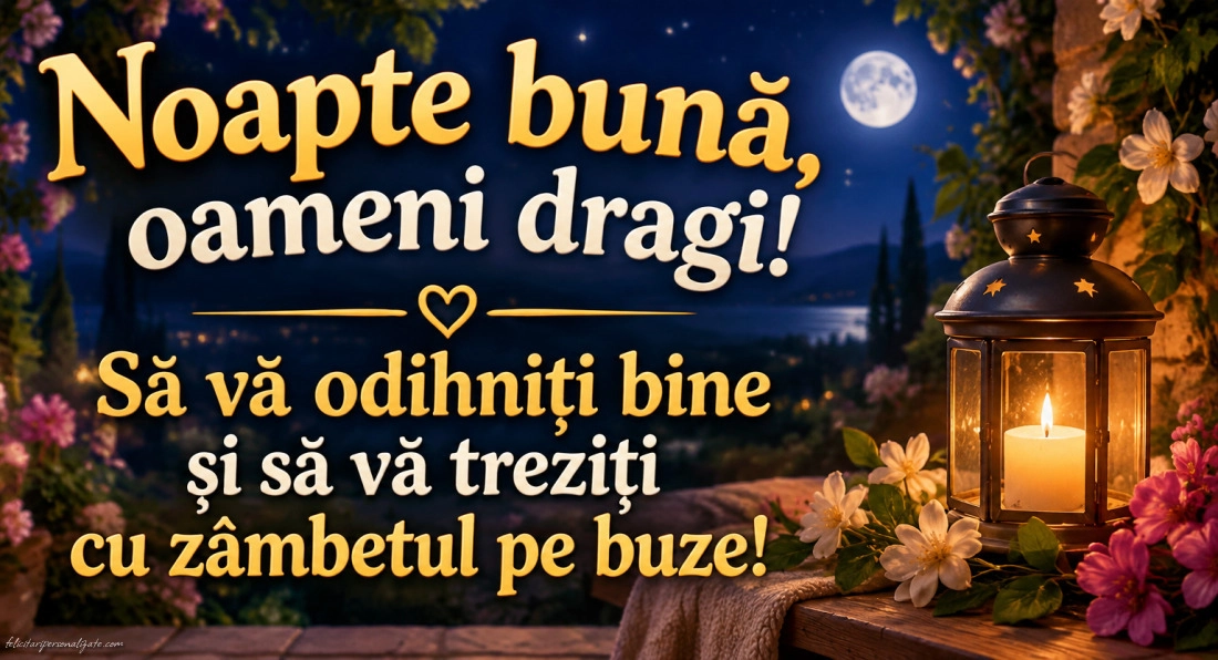 Imagini cu mesaje de Noapte bună: 
