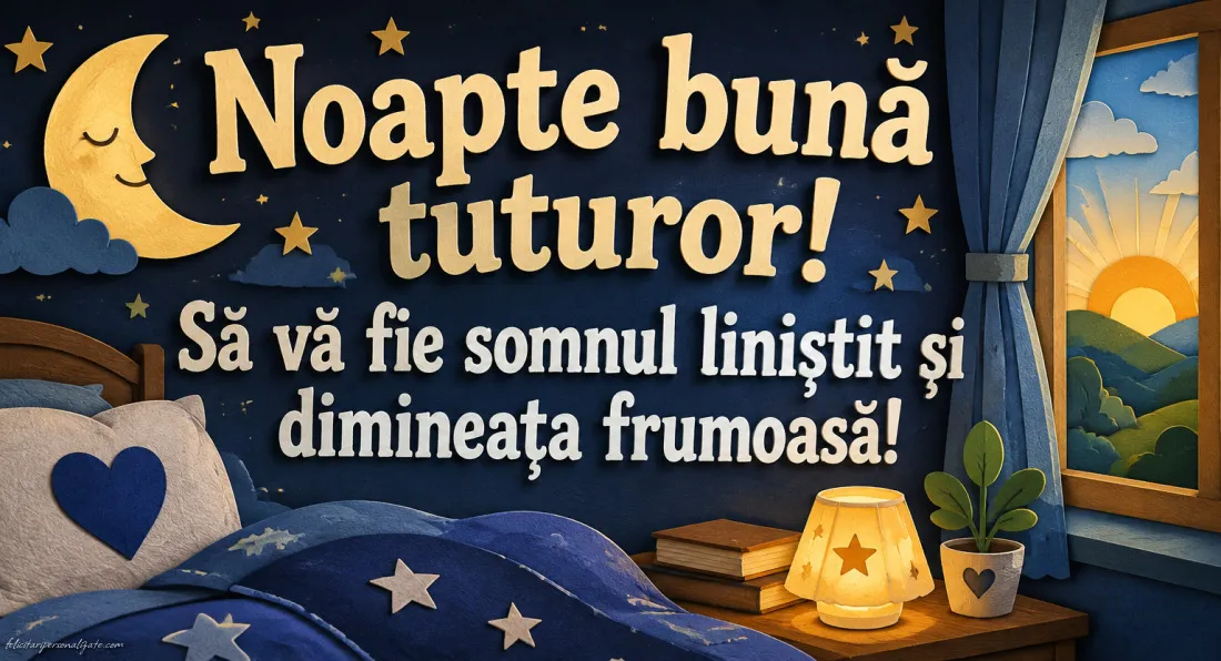 Imagini cu mesaje de Noapte bună: 