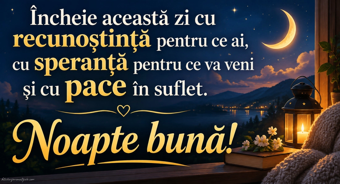 Imagini cu mesaje de Noapte bună: 