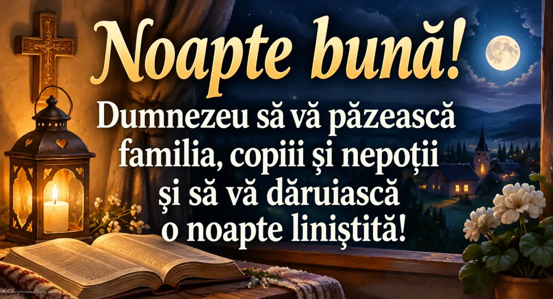 Imagini cu mesaje de Noapte bună: 