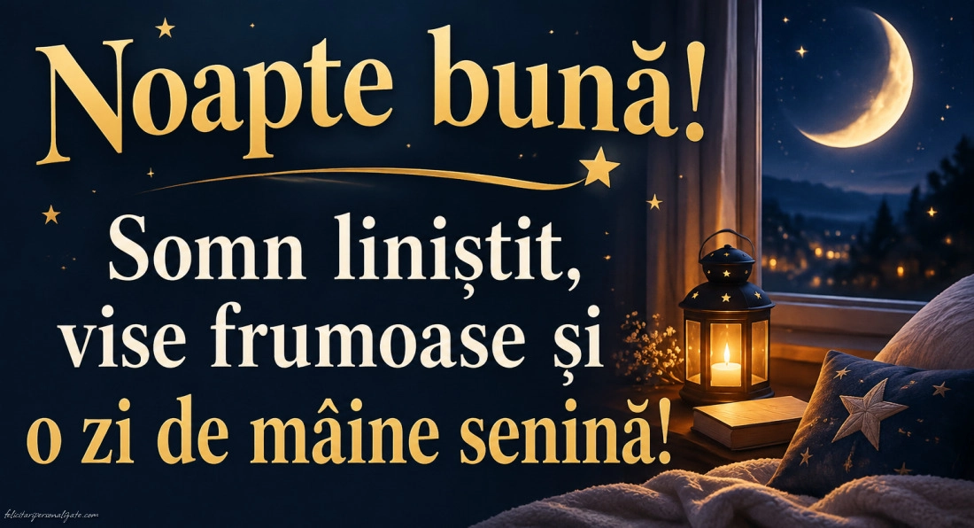 Imagini cu mesaje de Noapte bună: 
