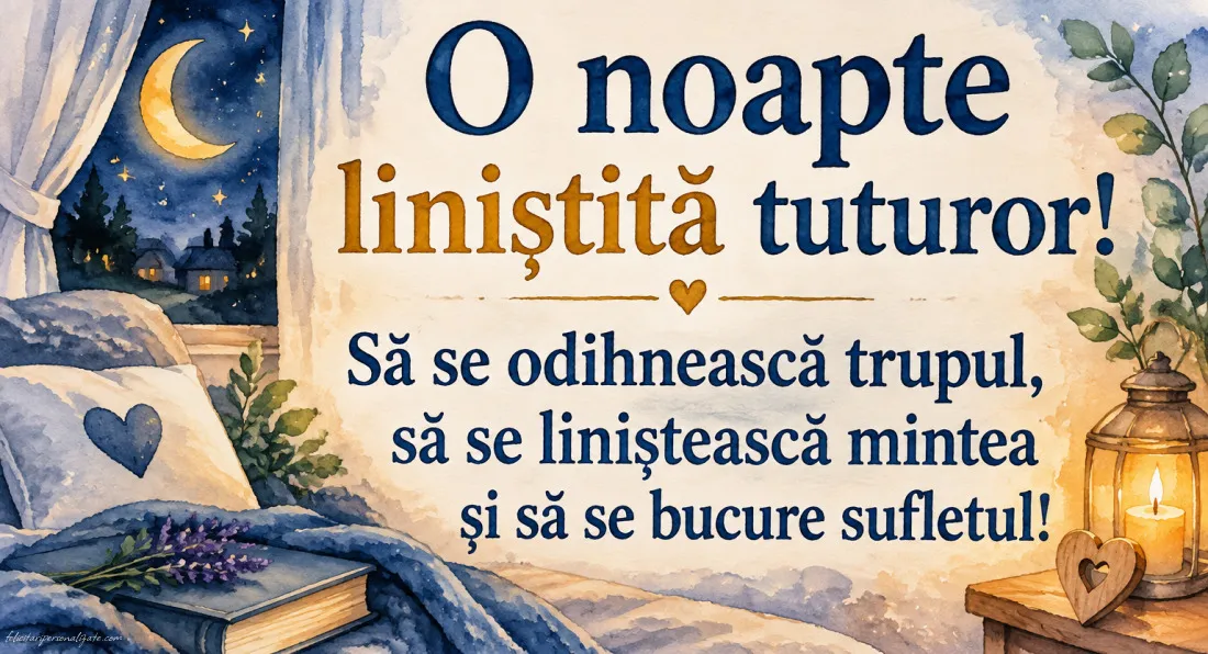 Imagini cu mesaje de Noapte bună: 