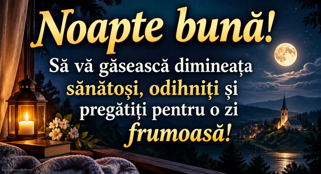 Imagini cu mesaje de Noapte bună: 
