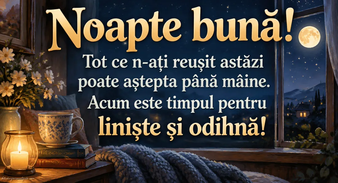 Imagini cu mesaje de Noapte bună: 