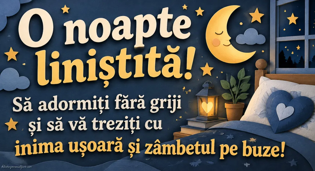 Imagini cu mesaje de Noapte bună: 