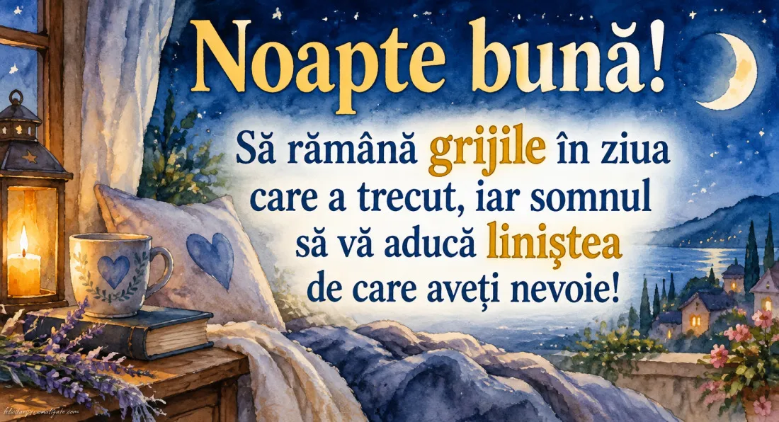 Imagini cu mesaje de Noapte bună: 
