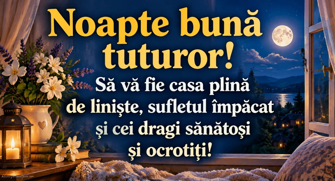 Imagini cu mesaje de Noapte bună: 