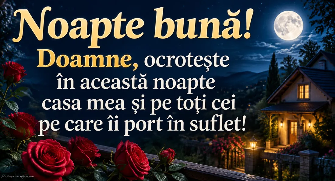 Imagini cu mesaje de Noapte bună: 