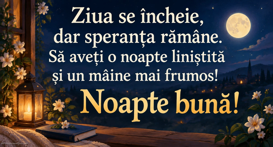 Imagini cu mesaje de Noapte bună: 