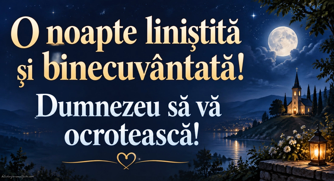 Imagini cu mesaje de Noapte bună: 