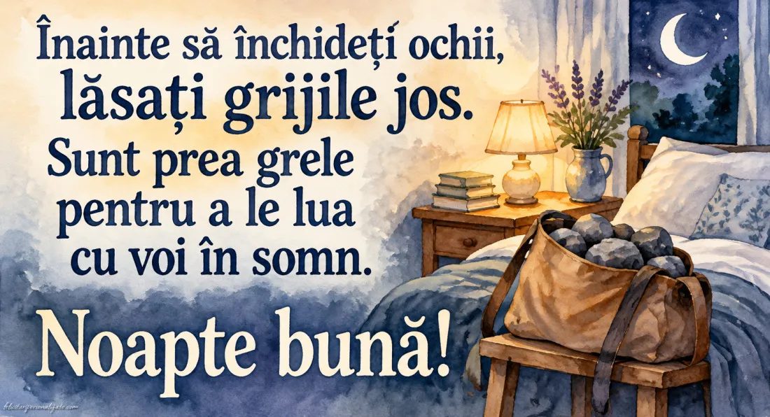 Imagini cu mesaje de Noapte bună: 