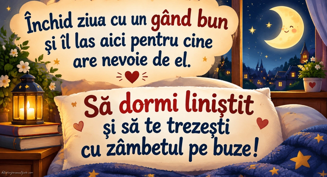 Imagini cu mesaje de Noapte bună: 