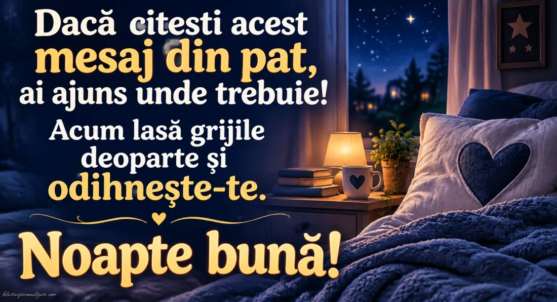 Imagini cu mesaje de Noapte bună: 